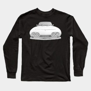 Reliant Scimitar 1960s British classic car monochrome Long Sleeve T-Shirt